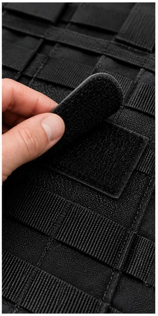 Custom patch backing options for hats: velcro backing