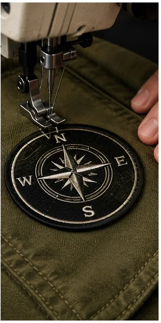 Custom patch backing options for hats: sew-on backing
