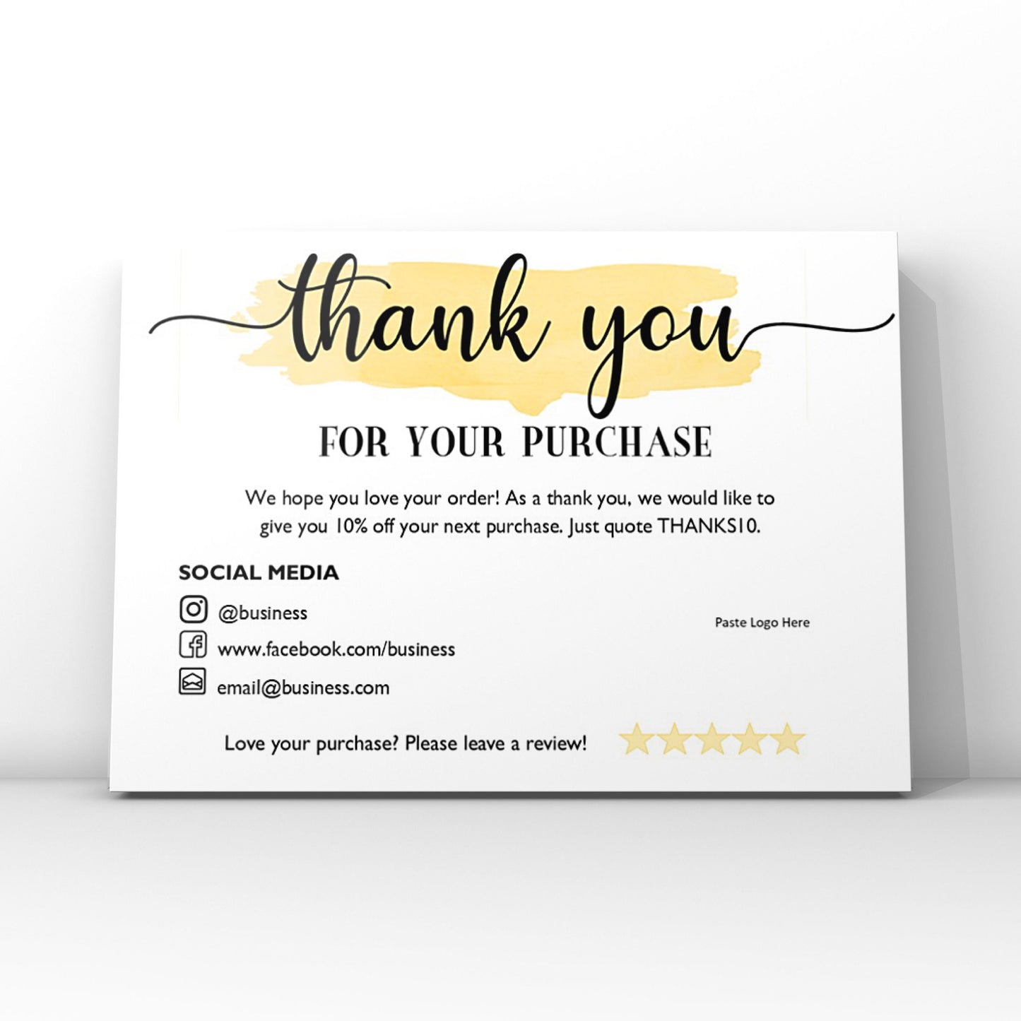 Thank you cards